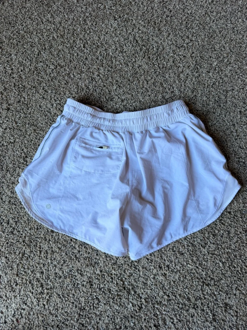 CRZ YOGA White Women's Athletic Shorts with Drawstring - Picture 2 of 3